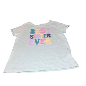 Garanimals Graphic Tee Toddler 4T Mint Green Best Sister Ever Shirt